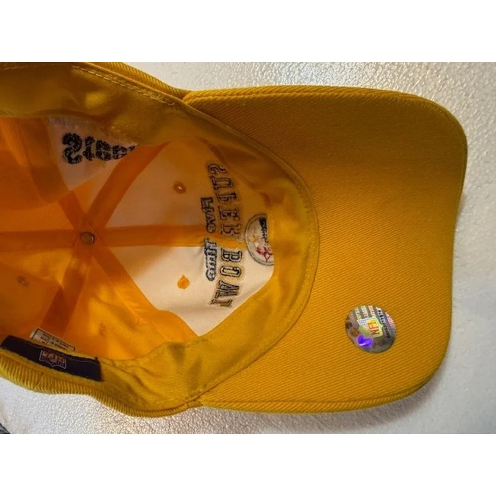 Gold Pittsburgh Steelers‎ Five 5 Time Super Bowl Champions Reebok NFL Cap Hat